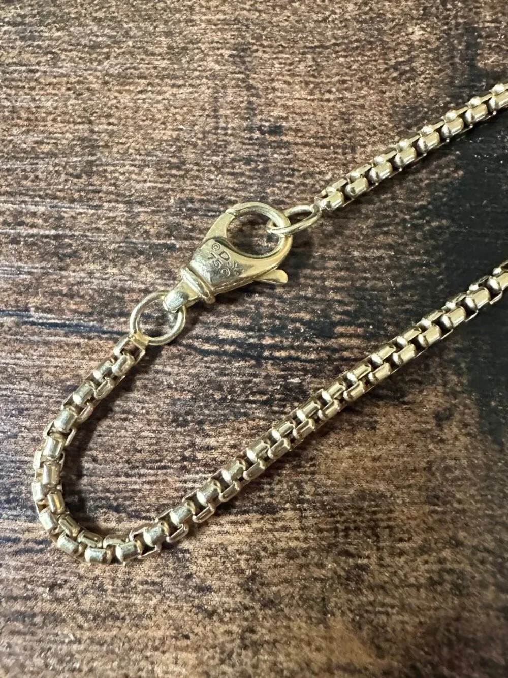 David Yurman Box Chain Necklace in 18K Yellow Gold - 2.7mm - 22